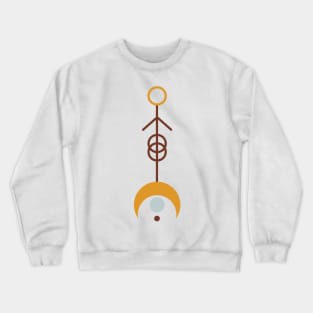 Abstract Print- Bohemian Collection Crewneck Sweatshirt